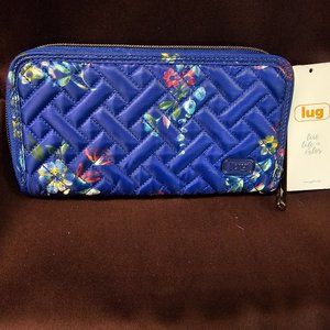 LUG Handspring RFID Wallet Bouquet Blue